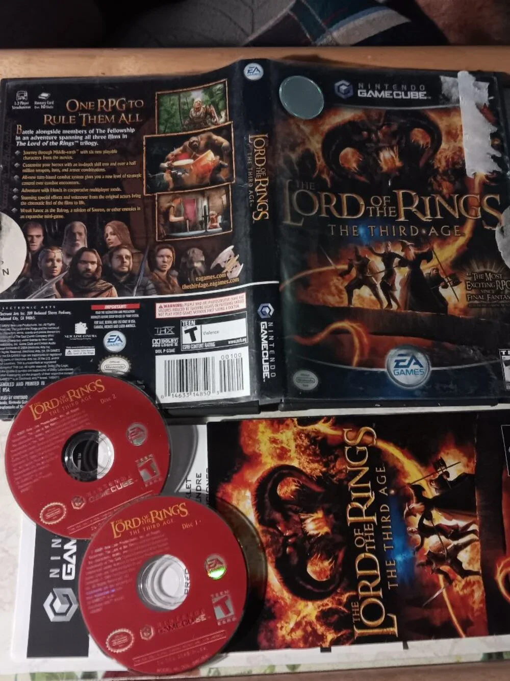 Lord of the Rings The Third Age Tested Nintendo Gamecube Video Game